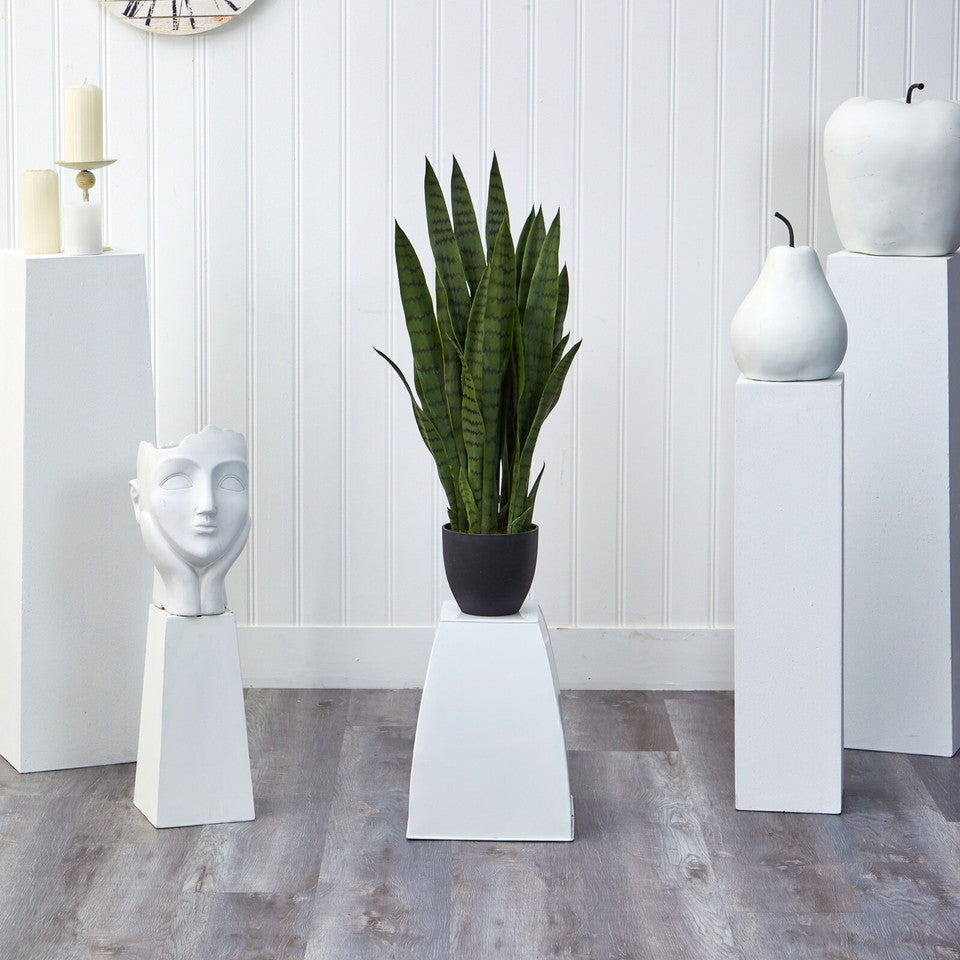 3’ Sansevieria Snake Artificial Plant w/35 Lvs Home Office Decor. Retail $126